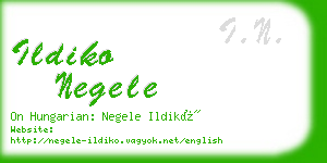 ildiko negele business card